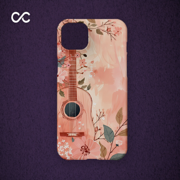 Floral Guitar Premium Hard Case