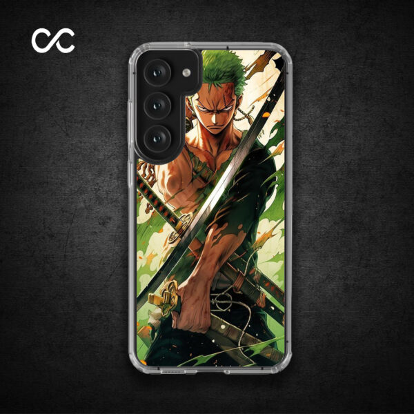 One Piece Roronoa Zoro Sword Master Design – Premium Silicone Anime Case