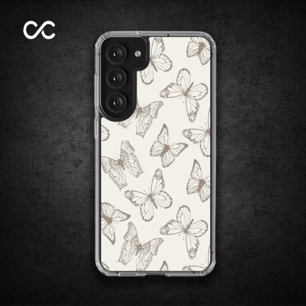 Elegant Butterfly Pattern Design – Premium Silicone Case