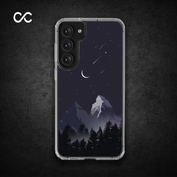 Night Mountain Landscape Minimal Design – Premium Silicone Case