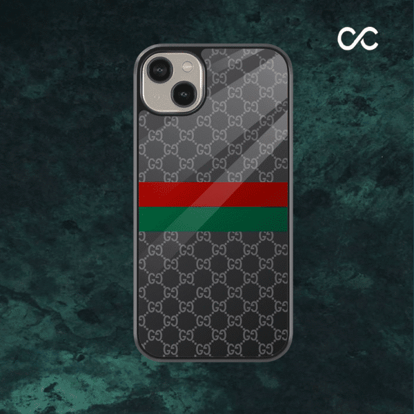 Luxury Monogram Glass Case – Premium Designer Edition